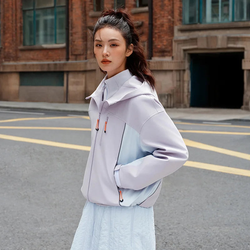 Semir Protective Jacket Women Winter Three-Resistant Windproof Anti-Static Two-Piece 2025 New Color Block Jacket Women'S Wear