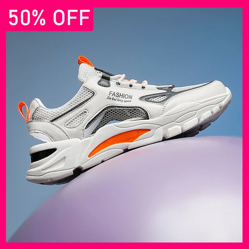 Unisex Sneakers Summer Hollow Breathe Anti Slip Wear-resistant Soft Sole Outdoor Fitness Comfort Daily Leisure Jogging Shoes