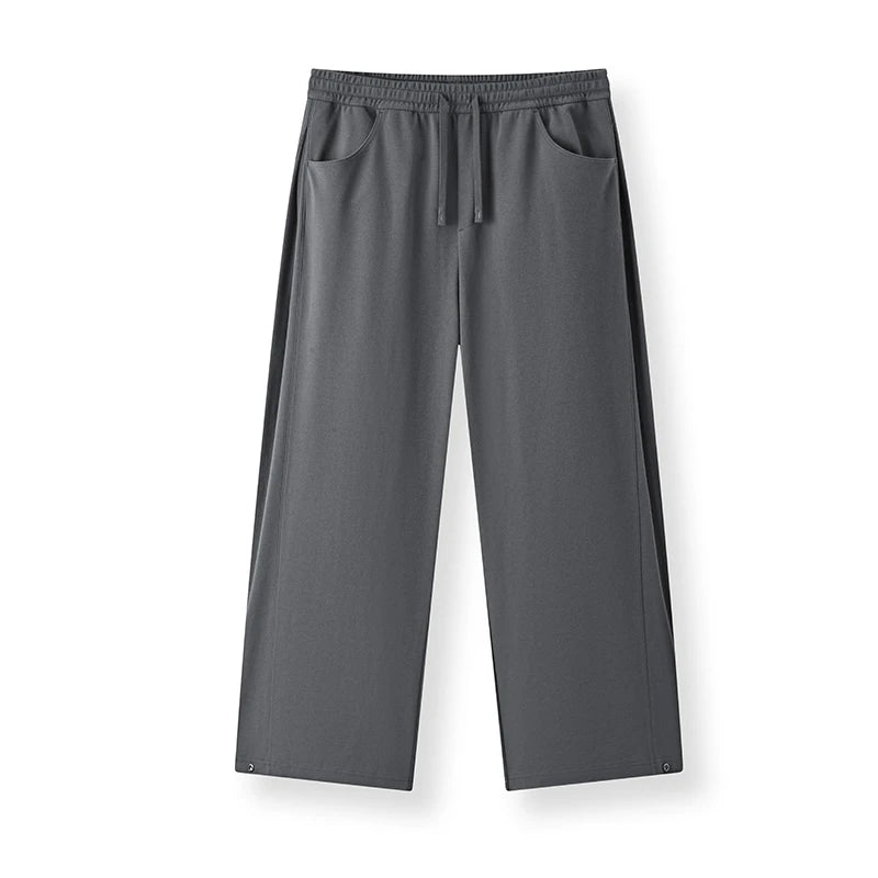 Semir Men Pants Knitted 2026 Wide Leg Diamond Soft Drape Urban Casual Everyday Style Soft Comfortable Daily Wear Trendy