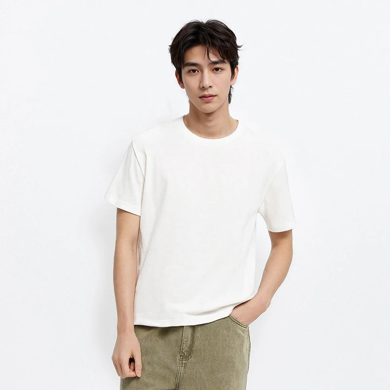 Semir Men's O-Neck T-Shirt Summer 2026 Cool Feeling Solid Casual Top for Comfortable Wear