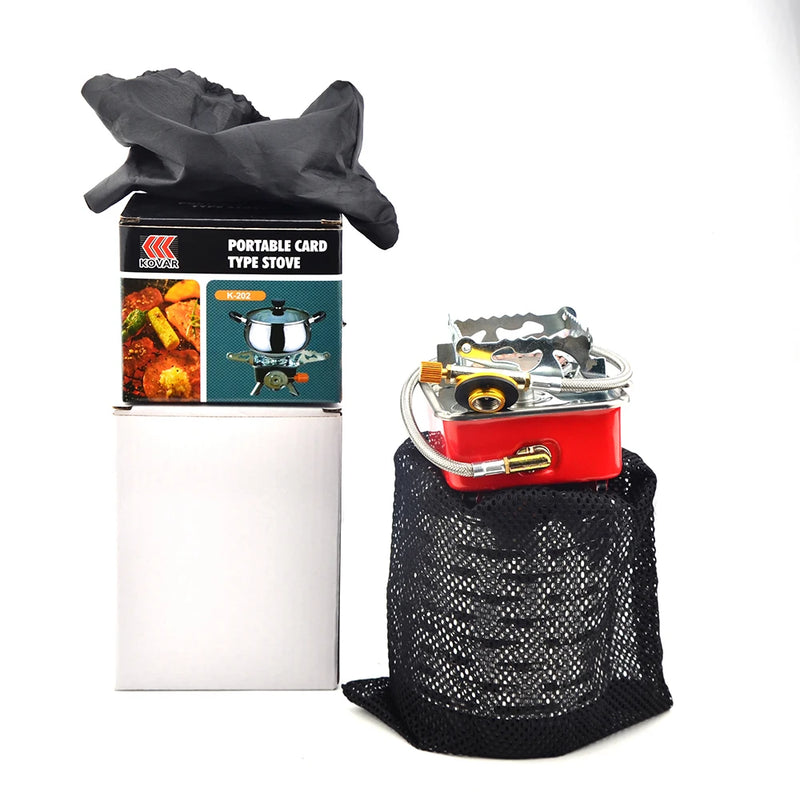 Foldable Mini Square Stove Portable  Heater  Cover Camping Cooking Utensil Ultra-Light Travel Cookware For Hiking Fishing