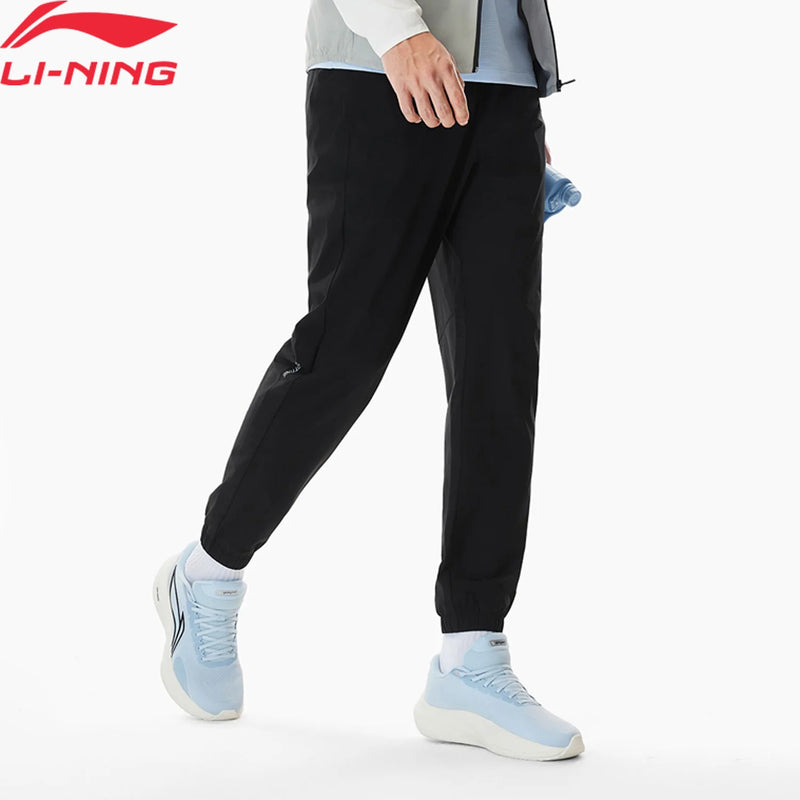 ខោរត់អាជីពបុរស Li-Ning LN COOL 88.3% ប៉ូលីអាមីត 11.7% អេឡាស្ទីន LN DRY ខោលីនីង AYKW269