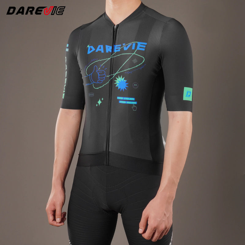 អាវយឺតជិះកង់ DAREVIE សម្រាប់បុរស ស្ងួតលឿន ស្រាល ទន់ Pro Level អាវជិះកង់សម្រាប់បុរស ស្រូបយកសំណើម អាវជិះកង់មានផាសុកភាព