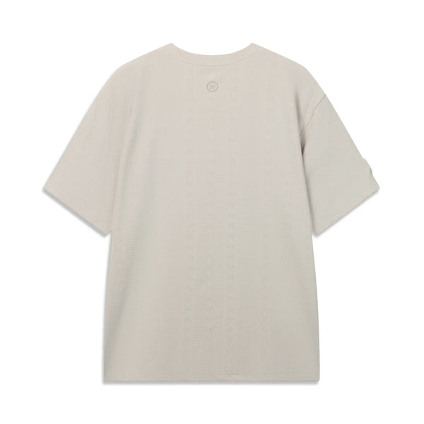 អាវយឺតបុរស Li-Ning Wade 59% Polyester 41% Elastane រាងរលុង កមូល អាវ LiNing ដៃខ្លី AHSW397
