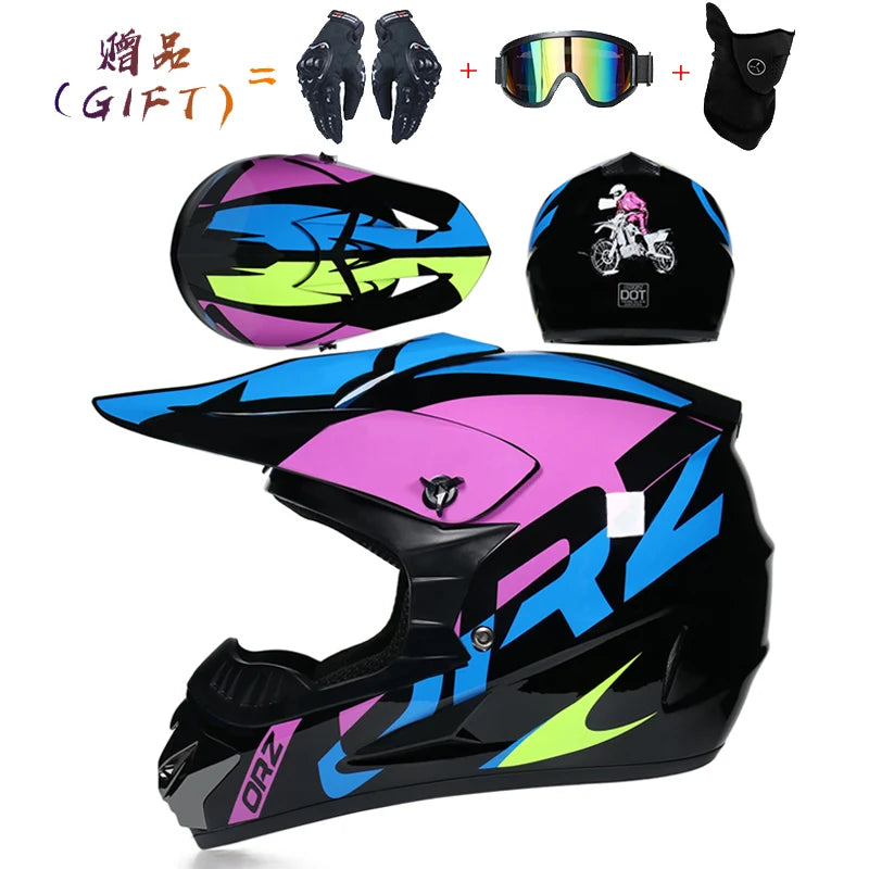 Motorcycle off-road helmet Cascos para Motos ATV all terrain beach bike helmet bicycle DH downhill full helmet capacete