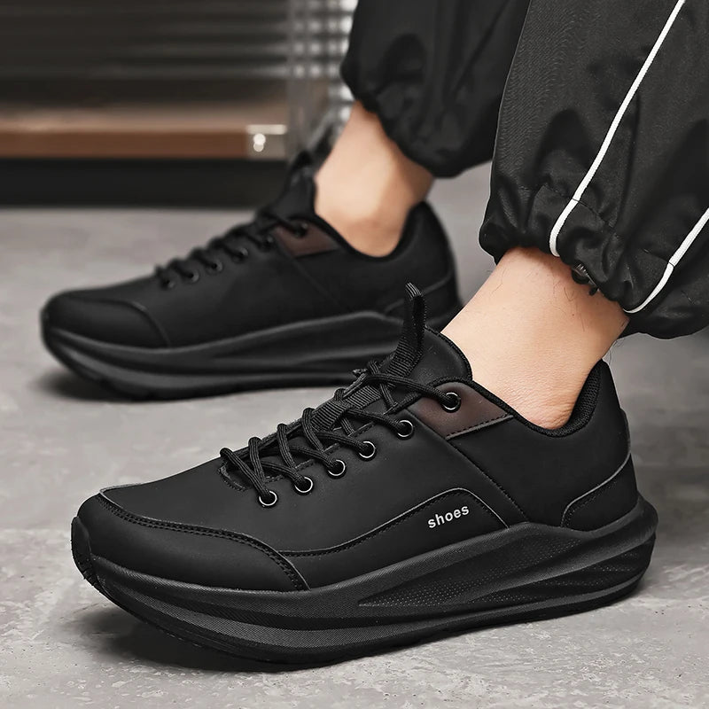 Men's wide-headed racing running shoes four seasons breathable light outdoor casual sneakers classic students speed sports shoes