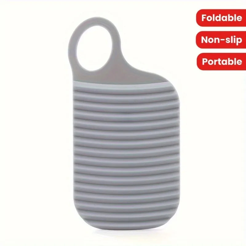 1pc Portable Foldable Washboard,Non-Slip Design,Thickened Washboard,for Laundry,Bathroom And Outdoor Use,Cleaning Supplies.