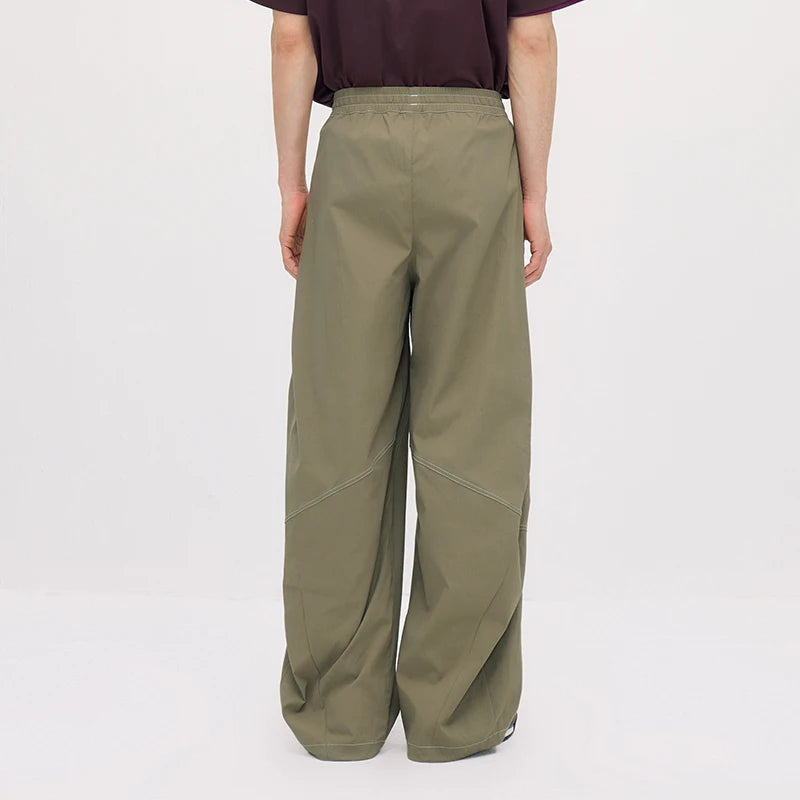Semir Men Pants Cool Color Block Loose Wide Leg Casual Long Pants 2026 Summer Trendy Style