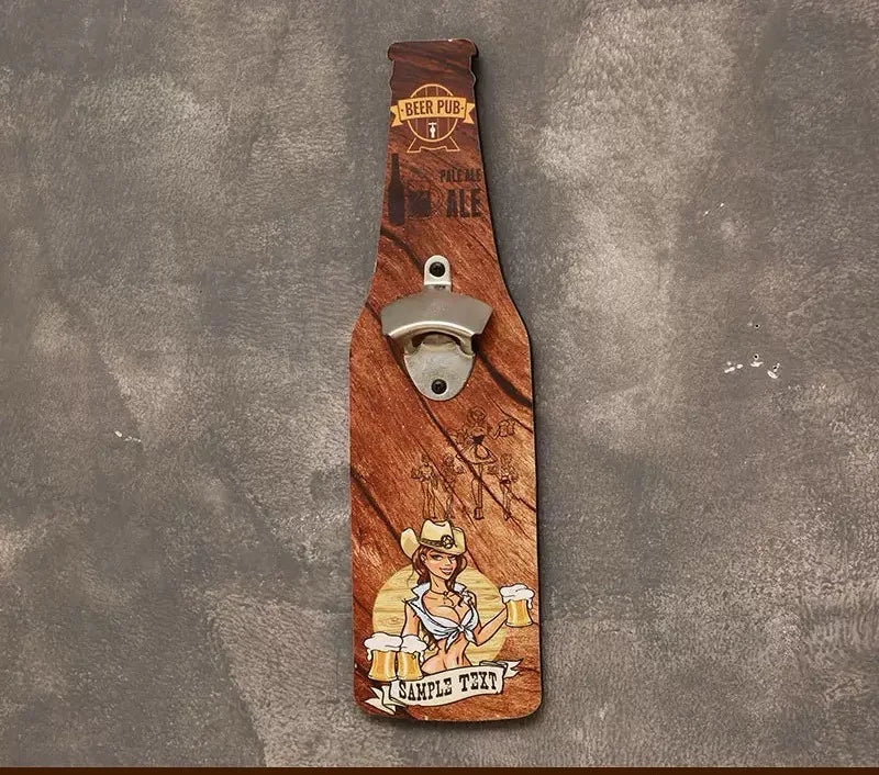 Creative Bottle Opener Restaurant Wall Decoration Restaurant Bar Barbecue Shop Wall Pendant Personalized Bottle Opener