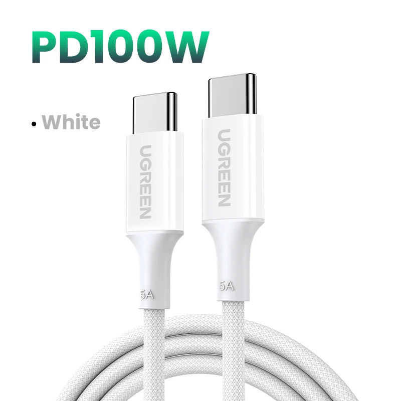 UGREEN PD100W/60W USB C to USB C Cable for iPhone 17 MacBook iPad Fast Charging Cable 5A/3A Type C Fast Charger PD Cable 0.5-3M