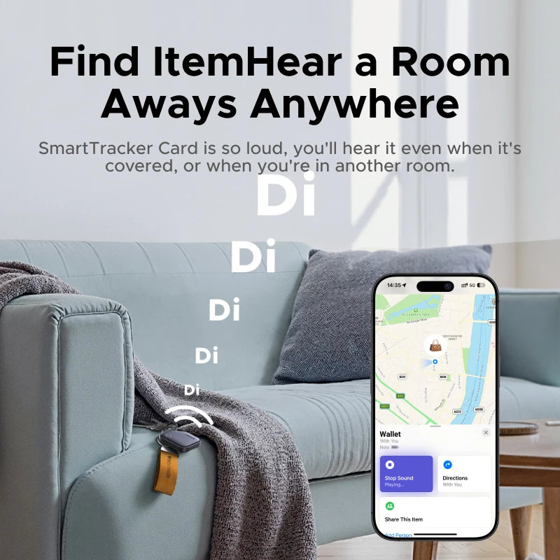 UGREEN Smart Tag Bluetooth Tracker, Keys Finder Item Locator SmartTag Up to 2 Year Battery For iPhone Apple Find My (only IOS)