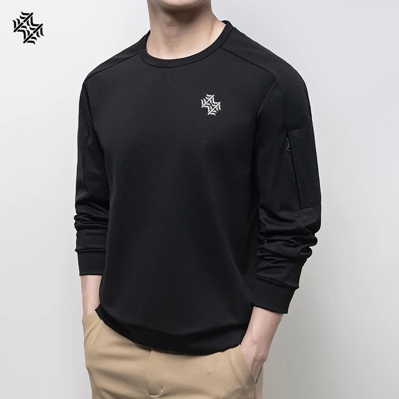 SBWL Autumn/Winter High Quality Men's/Women's Outdoor Sportswear Fashion Business Casual Breathable Crew-Neck Hoodie Loose Tops
