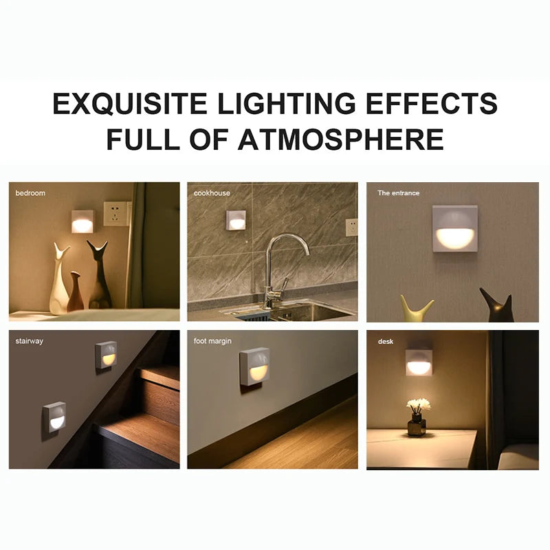 Radar Sensor Floor Lamp Night Light Magnetic Track Light Rechargeable Battery Magnetic Attraction Motion Sensor Light