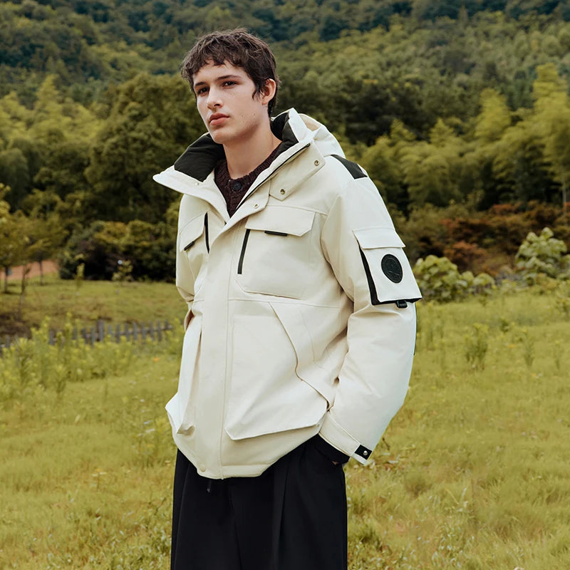 Semir Protective Down Jacket Men Winter Xcnspace Aerospace Collaboration Series Goose Down Outerwear 2025 New Men'S Wear