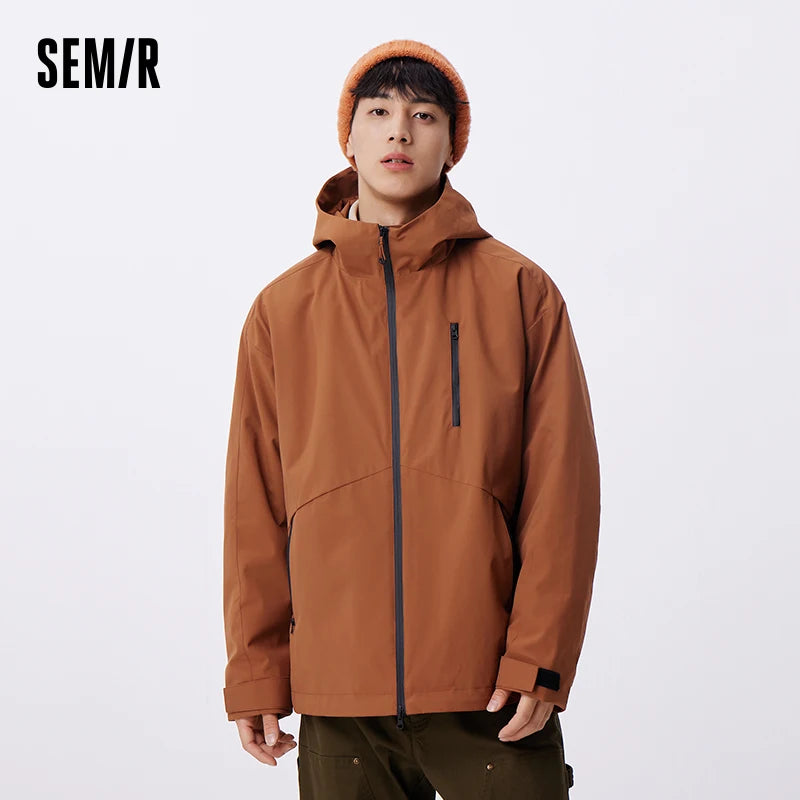 Semir Outdoor Jacket Couple Three-proof 2024 Autumn New Couple Jacket