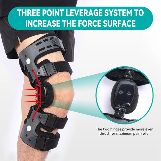 OA Unloader Knee Brace Orthopedic ROM Hinged Protector Osteoarthritis Arthritis Anti Pain Relief Joint Support for Men and Women