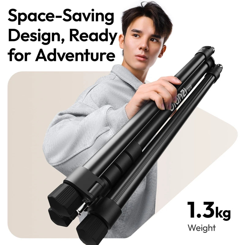ជើងទ្រភ្លើងបត់បាន Ulanzi T270 2.7M សម្រាប់កាមេរ៉ា 40W Pro 120W 200W ភ្លើង Cob LED Softbox ជាមួយជើងទម្រសកល ផ្ទុកបានអតិបរមា 6kg