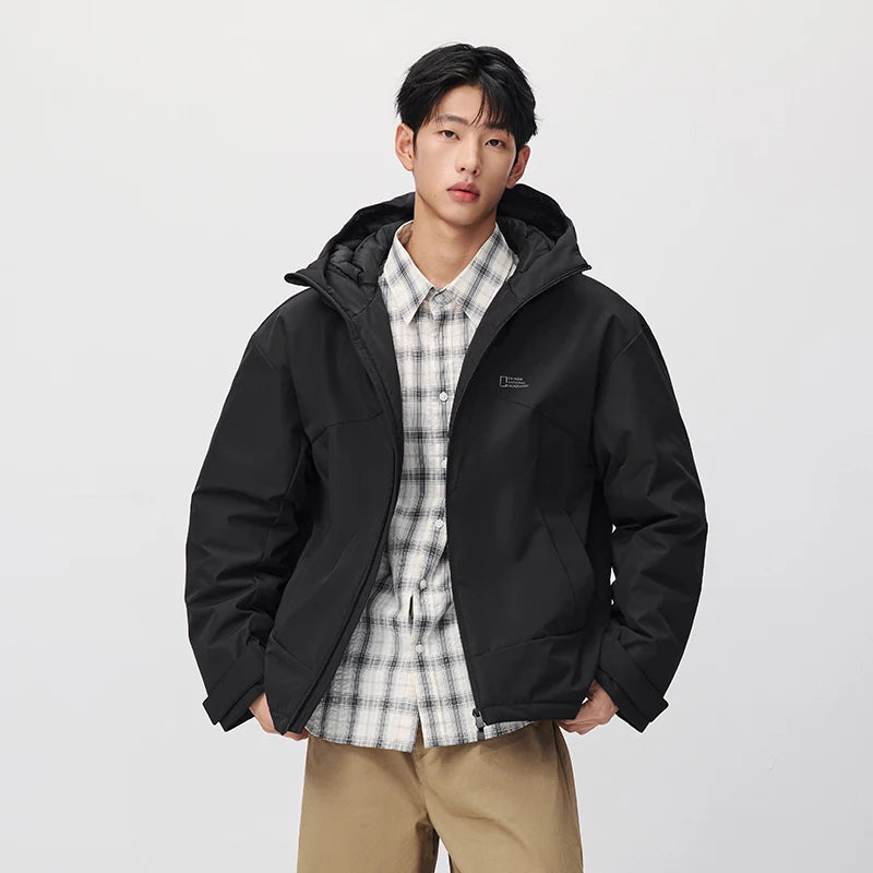 អាវក្រៅបុរស Semir ឆ្នាំ ២០២៦ ថ្មីសម្រាប់ពាក់ប្រចាំថ្ងៃរដូវរងា រចនាប័ទ្មធម្មតាក្នុងទីក្រុង អាកាសធាតុត្រជាក់ ស្លៀកពាក់ជាស្រទាប់ៗជារៀងរាល់ថ្ងៃ សមល្មមសម្រាប់ស្លៀកពាក់