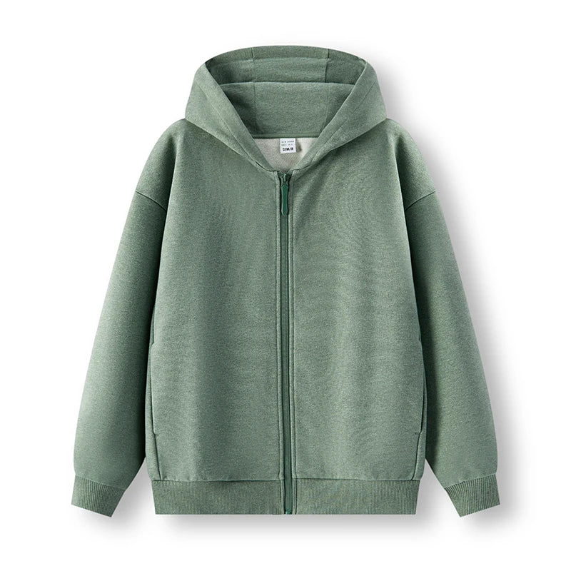 Semir Minimalist Jacket Men Spring Knitted Hooded Outdoor Casual Versatile Couple Style Loose Comfortable Daily Top