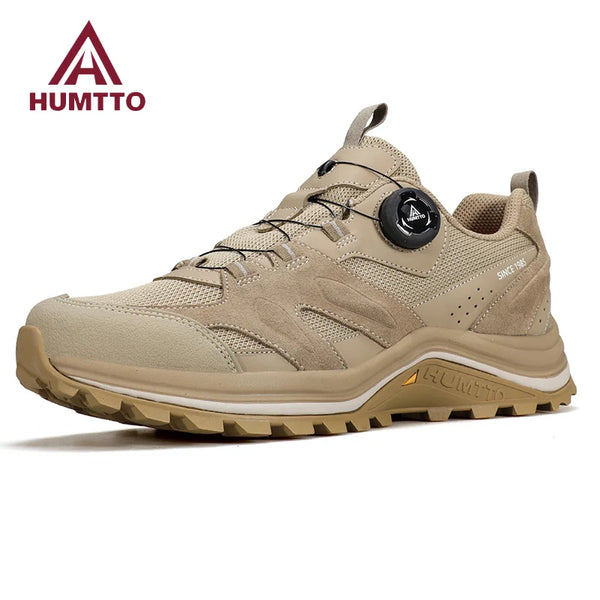 HUMTTO Hiking Shoes for Men Winter Climbing Shoes Outdoor High Quality Walking Designer Man Sneakers Non-slip Leather Mens Boots