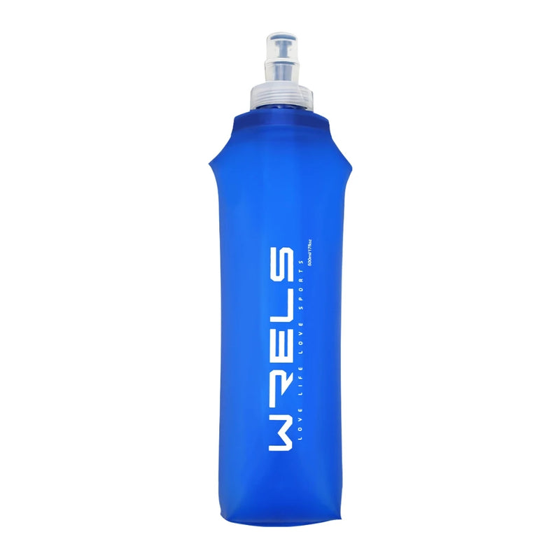 WRELS Water Bottle TPU BPA-Free Folding Soft Flask Outdoors Sport Water Bottle Running Camping Cycling Collapsible Water Bottle