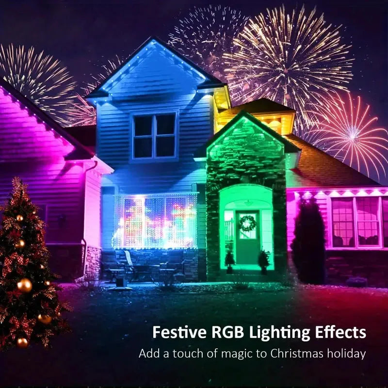 បន្ទះ LED ពណ៌សុបិន Rgb LED Strip បញ្ជាពីចម្ងាយដោយប៊្លូធូស APP ឆ្លាតវៃ RGB Ealight ចង្កៀង DIY ធ្វើសមកាលកម្មតន្ត្រី កម្មវិធីកំណត់ពេលវេលា ការពារទឹកជ្រាប ការតុបតែងថ្ងៃឈប់សម្រាក