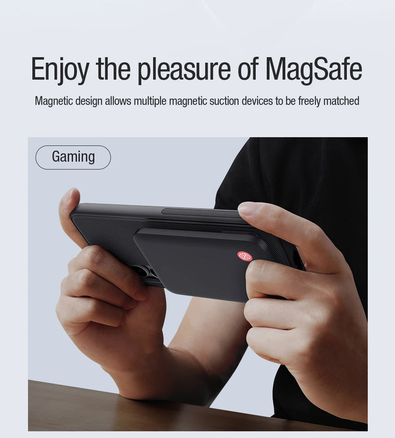For Samsung Galaxy S25 Ultra Magsafe Case NILLKIN Frosted Shield Pro Magnetic Wireless Charging Cover For Samsung S25/S24Ultra