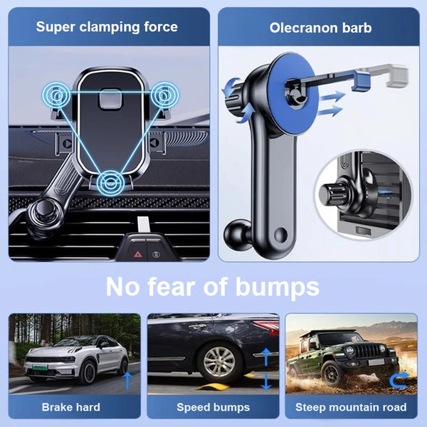 SEAMETAL Universal Car Phone Holder 360 Degree Rotatable Car Air Vent Phone Mount GPS Stand in Car for Iphone Xiaomi Huawei