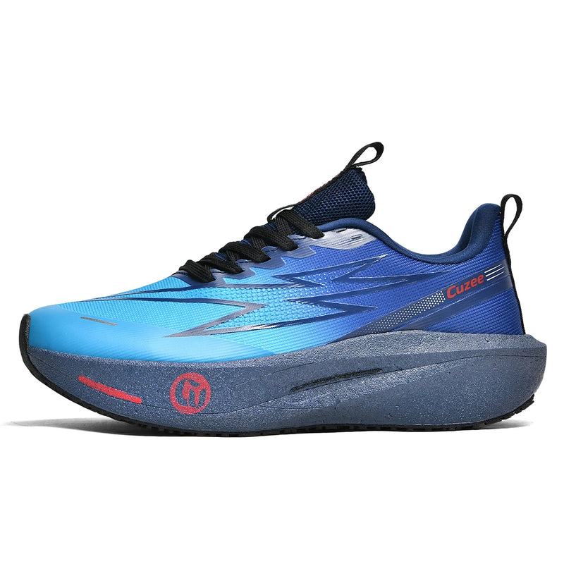 Unisex Sneakers Rebound Wear-resistant Shock-absorbing Thick Soled Fitness Shoes New Road Professional Running Training Shoes