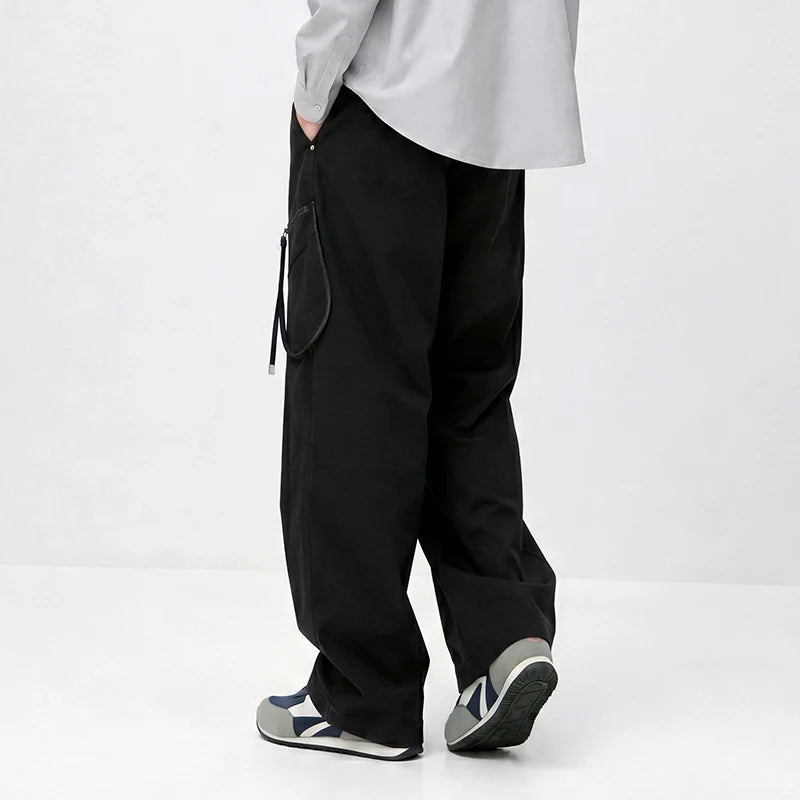 Semir Men Pants Washed Cotton Loose Curved Utility Cargo 2026 Autumn Comfortable Workwear Style Street Casual Daily Wear
