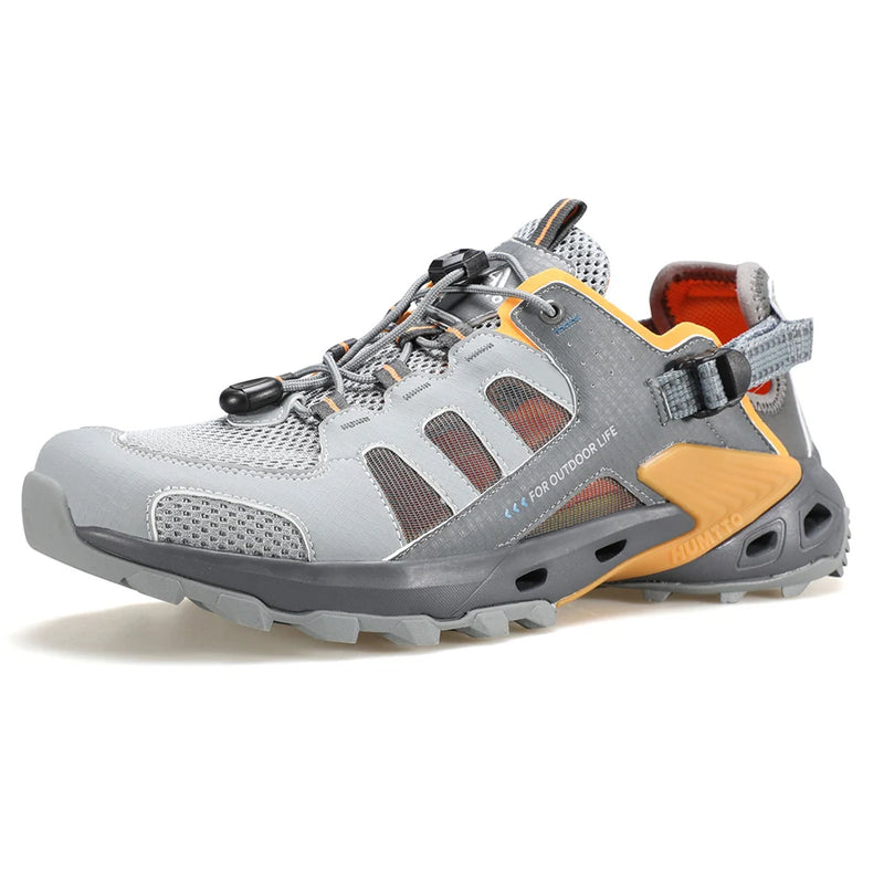 HUMTTO Summer Hiking Shoes for Men 2025 Breathable Mens Sneaker Outdoor Water Beach Sandals Fishing Climbing Wading Man Sneakers
