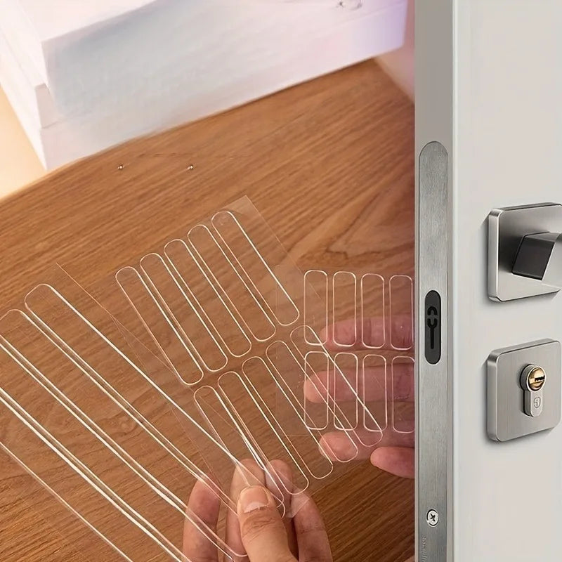 20pcs Household Door Handle Cushion,Transparent Cushion for Anti-collision and Noise Reduction Protection,Table Corner Protector