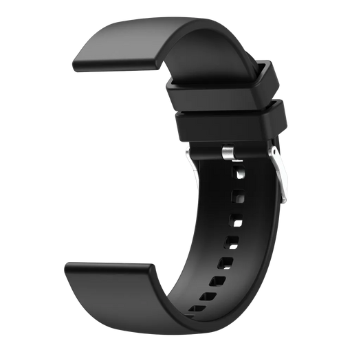 22mm Universal Silicone Watch Band Black