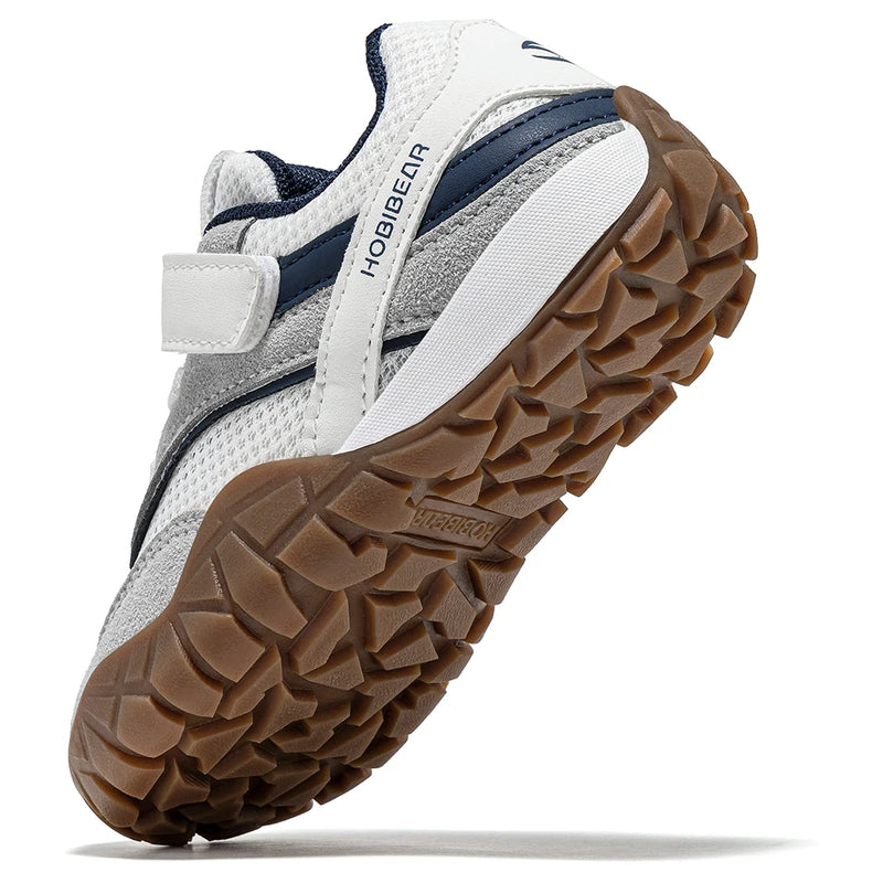 HOBIBEAR Toddler Wide Toe Box Shoes Breathable Lightweight Walking Sneaker Non Slip Hook-Loop Running Shoes for Boys Girls Kids