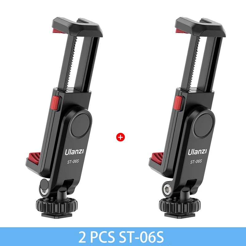ជើងទ្រទូរស័ព្ទថតបញ្ឈរ Ulanzi ST-06S សម្រាប់កាមេរ៉ា DSLR ម៉ូនីទ័រ ម៉ោនជើងកាមេរ៉ា ក្ដាប់សម្រាប់ថតវីដេអូប្លុកស្មាតហ្វូន