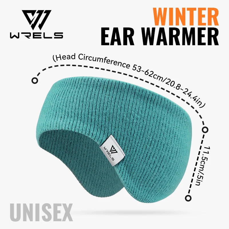 WRELS Fleece Ear Warmers Muffs Headband Ear Muffs Winter Covers for Jogging Running Hiking Cycling Skiing Windproof Earmuffs