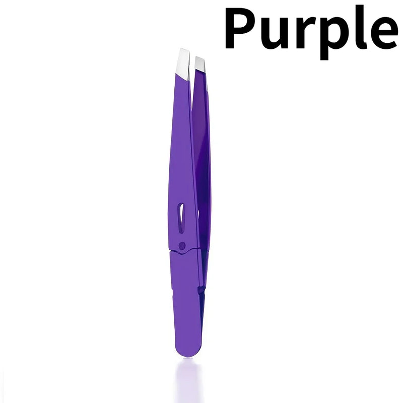 1PC Eyebrow Tweezers Precision,Durable Stainless Steel Tweezers,Eyebrow Tweezer,Daily Beauty Essentials.Color tweezers