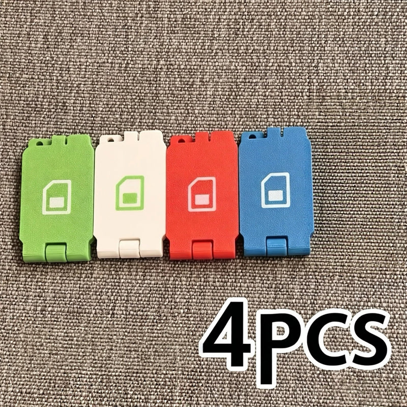 4pcs New Travel Phone Card and Pin Storage Box, Phone Card Clip, Outdoor Equipment Accessories Storage Box