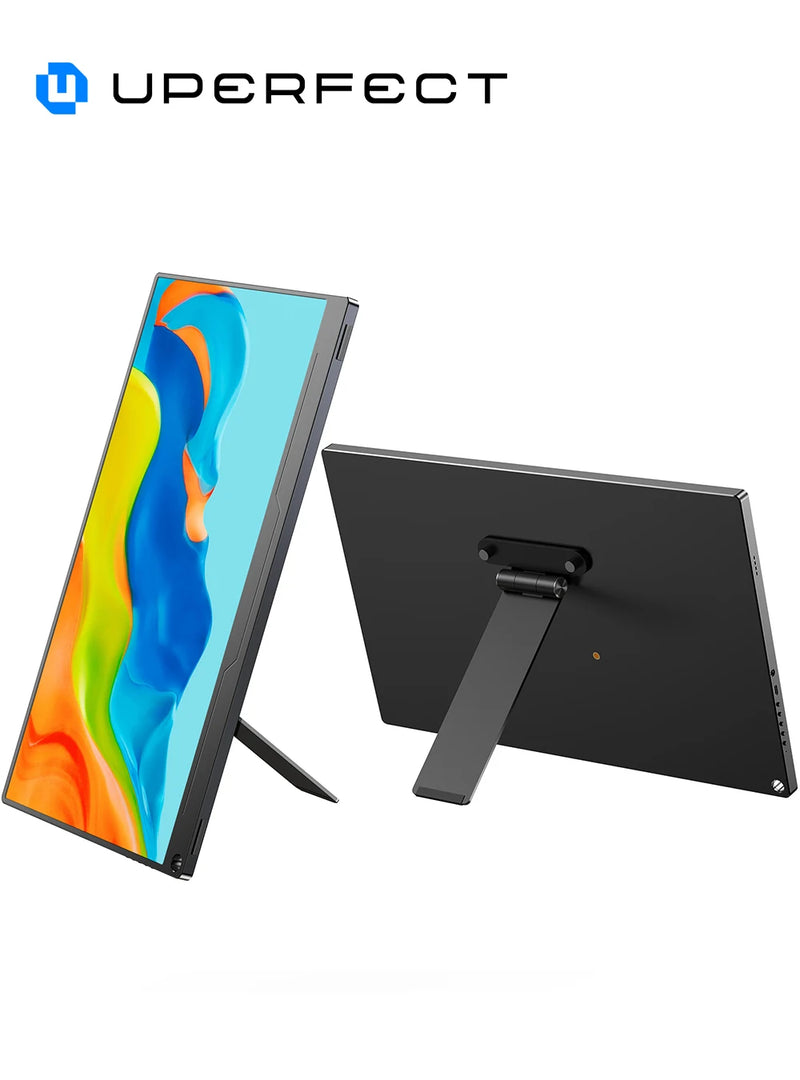 UPERFECT Portable VESA Monitor Stand with Hand Screw 7 to 17.3 inch Freestanding VESA Monitor Desk Mount With Swivel/Tilt/Rota