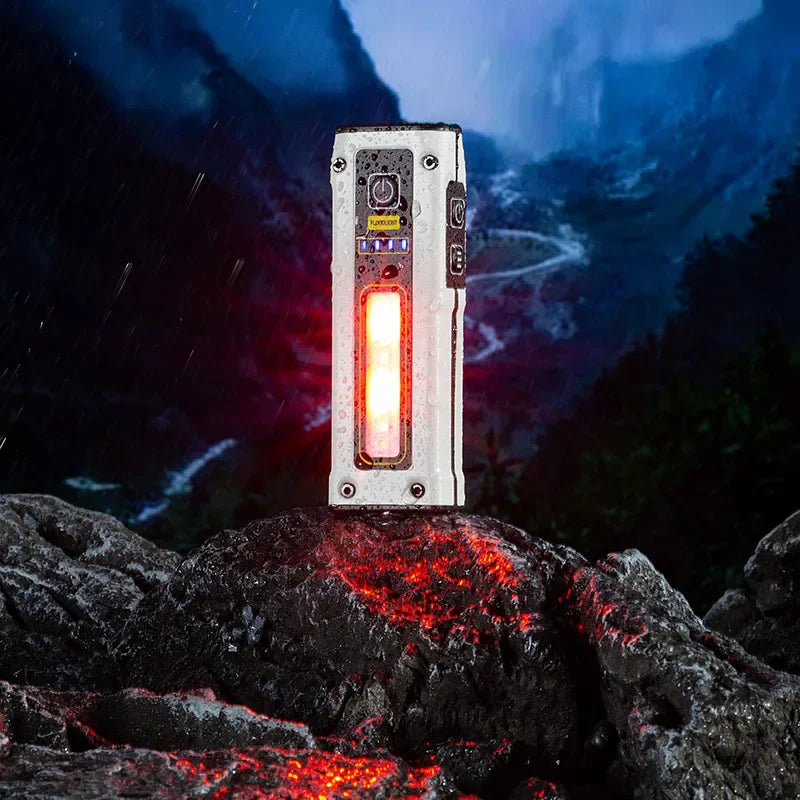 ភ្លើងពិល LED ខ្នាតតូចសម្រាប់ប្រើប្រាស់ក្រៅផ្ទះ ភ្លើងសង្គ្រោះបន្ទាន់ ភ្លើងពិលចល័តអាចសាកបាន នេសាទ ឡើងភ្នំ បោះតង់ ភ្លើងបំភ្លឺ