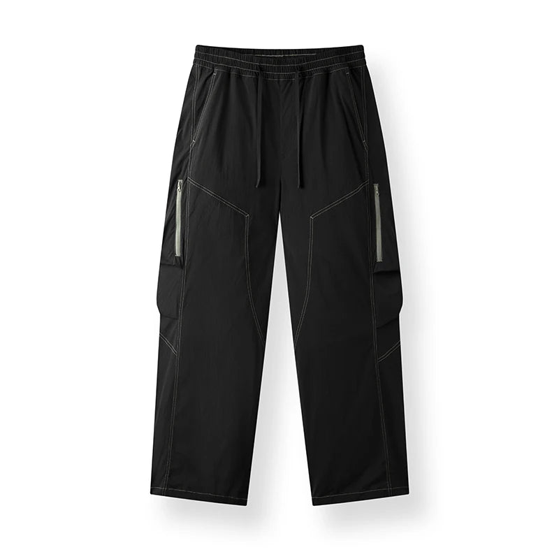 Semir Men Pants Cool Color Block Loose Wide Leg Casual Long Pants 2026 Summer Trendy Style