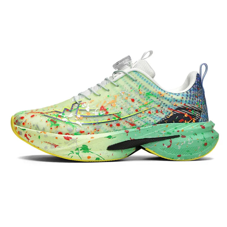 New Unisex Sports Shoes Rotating Buckle Trendy Mesh Breathable Outdoor Fitness Shoes 2026 New Thick Soled Training Sports Shoes