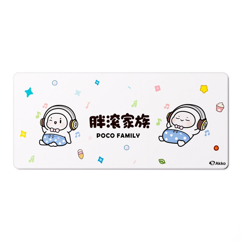Akko Cute Animal Theme Keyboard Mouse Pad 900X400mm Large Anti-Slip Rubber Gaming MousePad Thick Seam Edge for Office and Gaming