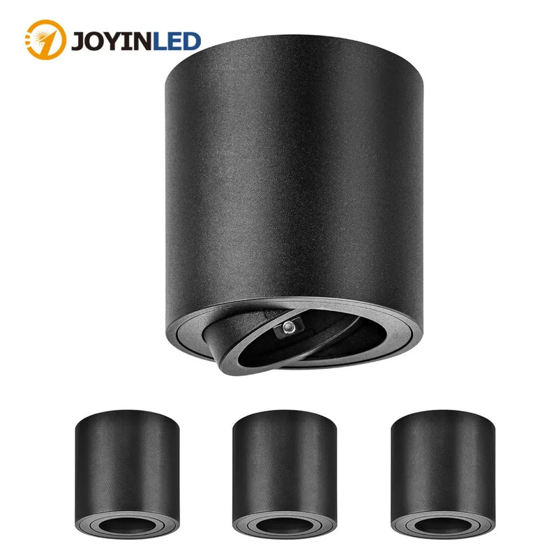 JOYINLED GU10 Surface Mounted Spotlight, Adjustable Ceiling Light Fixture, Swivel Downlight with GU10 Socket, Aluminum Spot Lamp