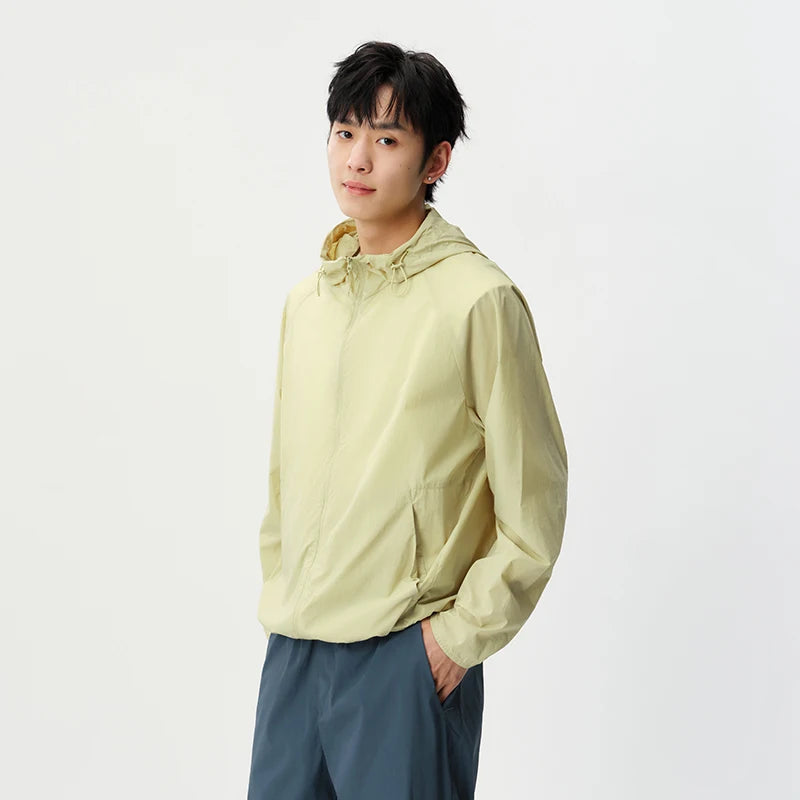 Semir Mens UV Jacket 2026 Solid Color Hooded Couple Style Cool Feeling Raglan Sleeve Casual