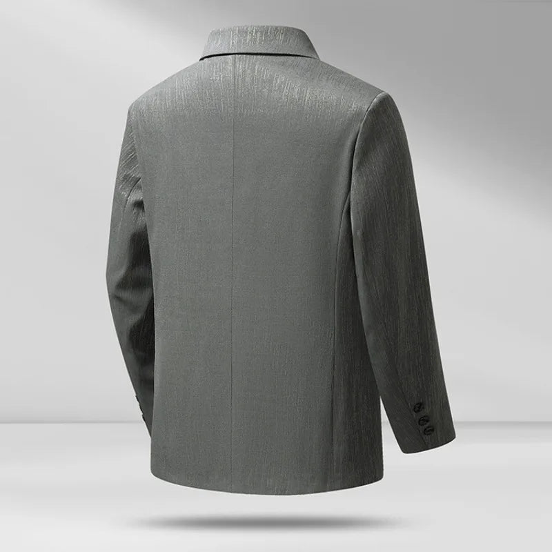Men's Slim Fit Casual Blazer Suit Jacket Business Daily Solid Color Notch Lapel Single Breasted Long Sleeve Top