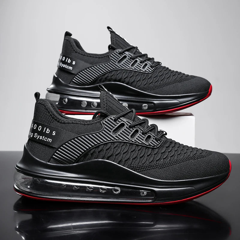 Men's Air Cushion Race Running Shoes Four Seasons Breathable Lightweight casual Sports Shoes Student Outdoor Speed Running Shoes