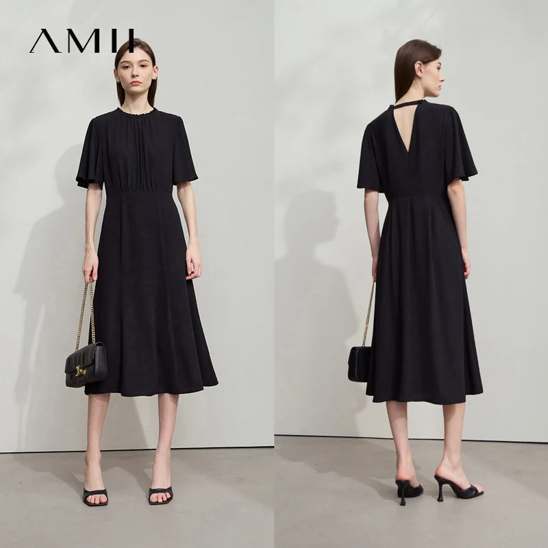 រ៉ូបវិស្សមកាលថ្មីរបស់ AMII Minimalist សម្រាប់ស្ត្រីឆ្នាំ ២០២៥ រ៉ូបវែងរលុងបែបប្រណីតសម្រាប់នារីរ៉ូបពិធីជប់លៀងឆើតឆាយ 12542289