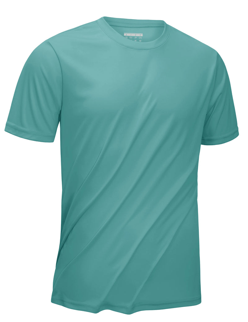 TACVASEN UPF 50+ Summer Performance T-shirts Mens Sun Protection Tee Shirts Gym Sports Athletic Running Swim Casual T-shirt Tops