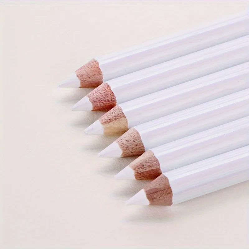 White Chalk Marking Pencils , Comfortable Design -  for Sewing, Fabric Work, Dressmaking,And Quilting pattern quilting templates